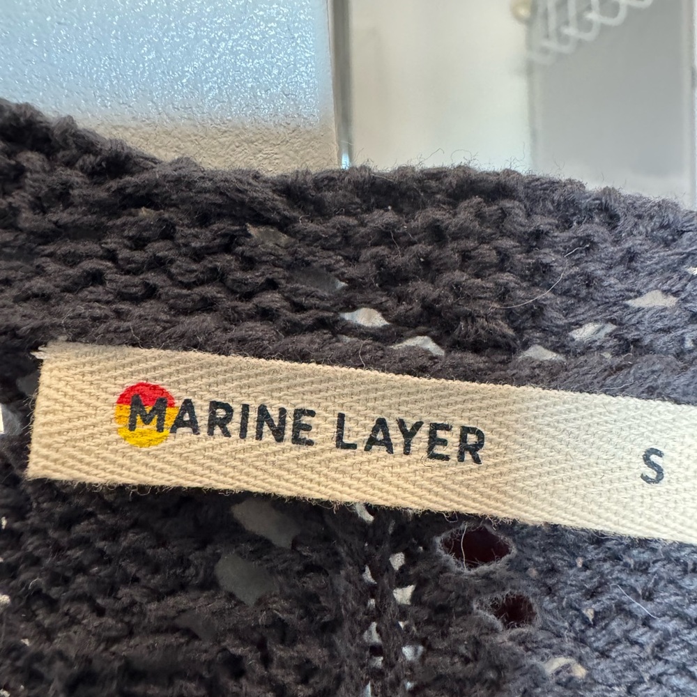 Marine Layer Black Knit Women's Top